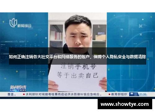 如何正确注销各大社交平台和网络服务的账户，保障个人隐私安全与数据清除